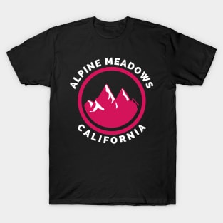 Alpine Meadows Ski Snowboard Mountain California Yosemite - Travel T-Shirt